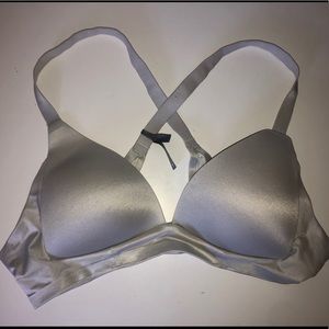 Light Grey Aerie Wireless Bra